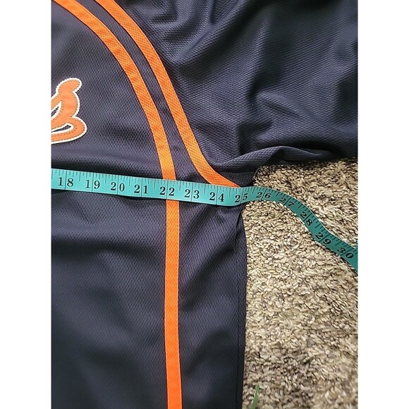 Vintage Y2K Detroit Tigers Jersey Shirt Adult Navy Blue Majestic Baseball XL - Picture 6 of 12